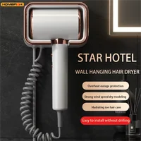 HOMEFISH Sèche-cheveux exclusif pour hôtel, sèche-cheveux électrique mural haute puissance, lampe de poche pour salle de bain sans perceuse 1