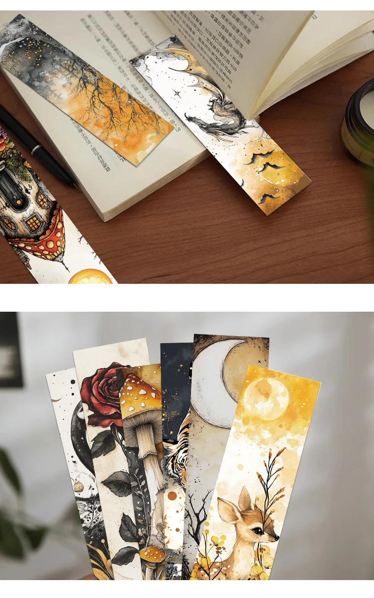 30 Stück Vintage-Lesezeichen für Studenten, Lesebuch, Seite, Buchmarkierung, Papier, Kartendekoration, DIY-Seitenmarkierungen – Detail 4