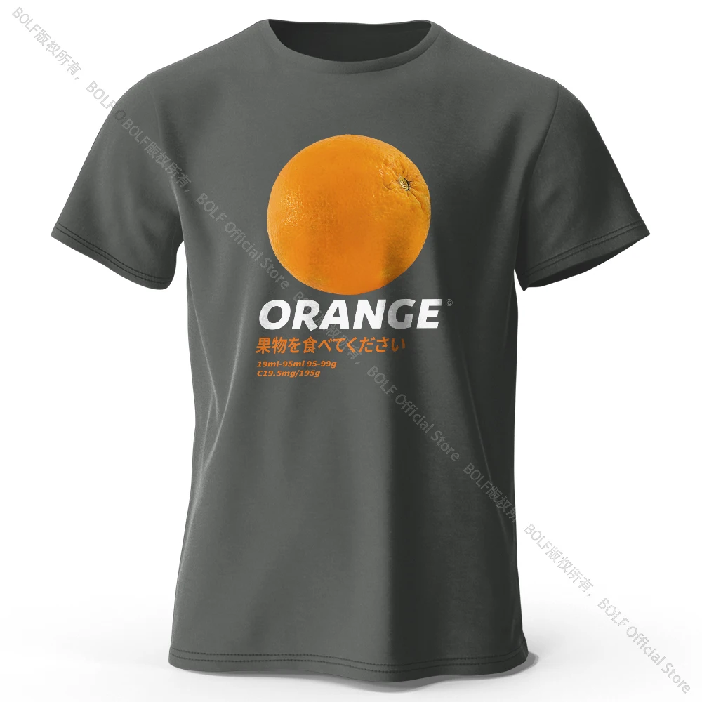 Fresh & Vibrant Orange Fruit Print T-Shirt - Soft & Comfortable Pure Cotton Summer Top