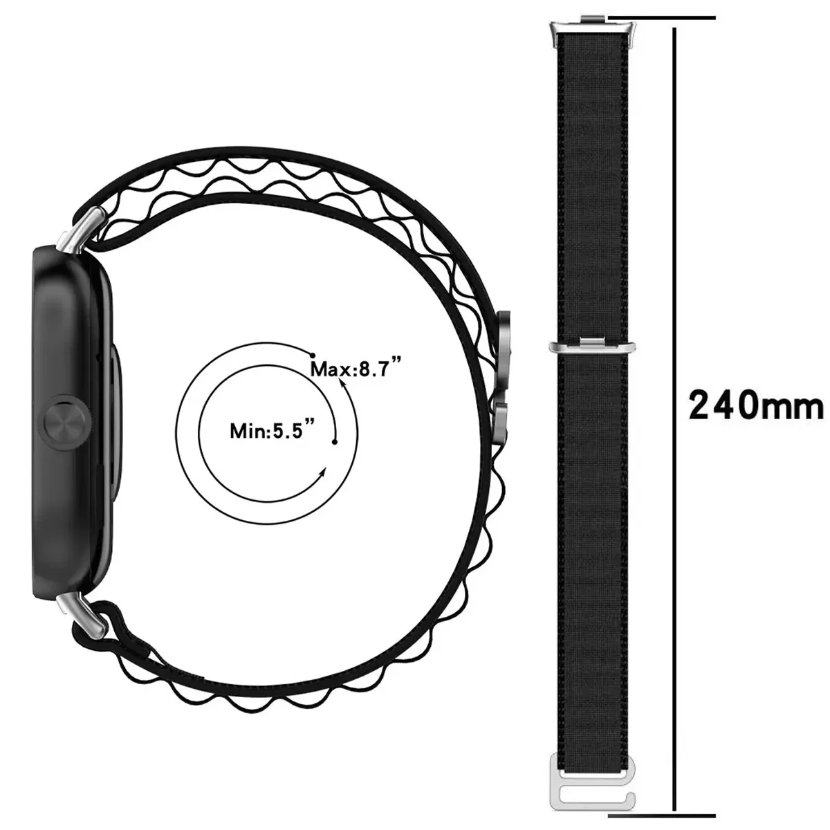 Alpine Loop Nylon Elastic Strap - Premium Bracelet Accessory