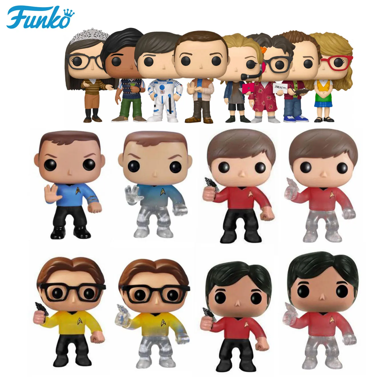 thumbnail image 2 of Nuevas figuras de acción Funko Pop The Big Bang Theory SHELDON 73# LEONARD 74# HOWARD 75# RAJ 76# de vinilo, regalos de cumpleaños, juguetes para niños, 2 of 5