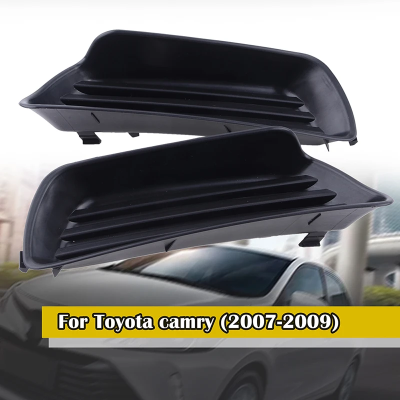 

52127-06050 Fit For Toyota Camry 2007-2009 Front Bumper Lower Fog Lamp Frame No Hole Closed Grid Fog Lamp Cover Car Accessories