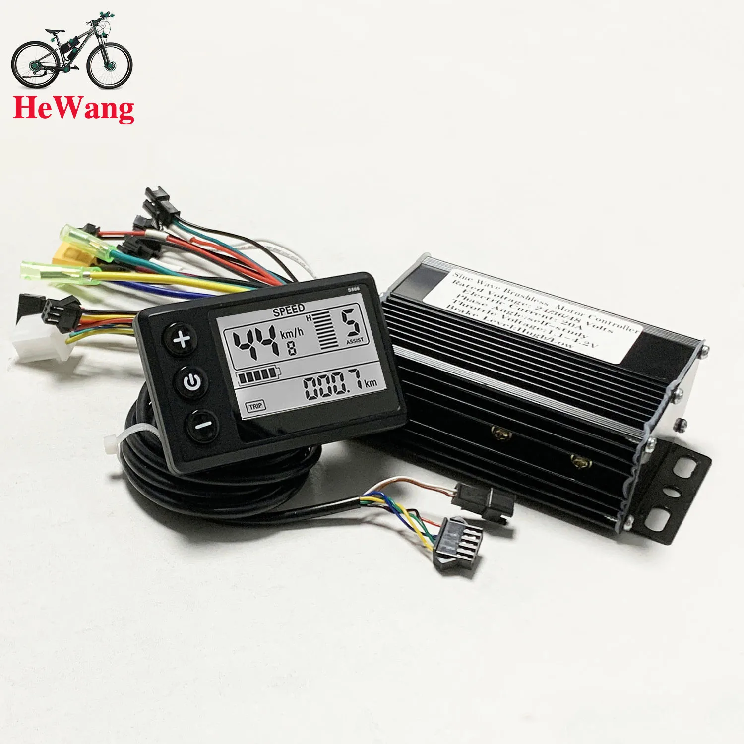 24V 36V 48V 20A 350W 500W E-bike DC Brushless motor sine wave 3-mode controller