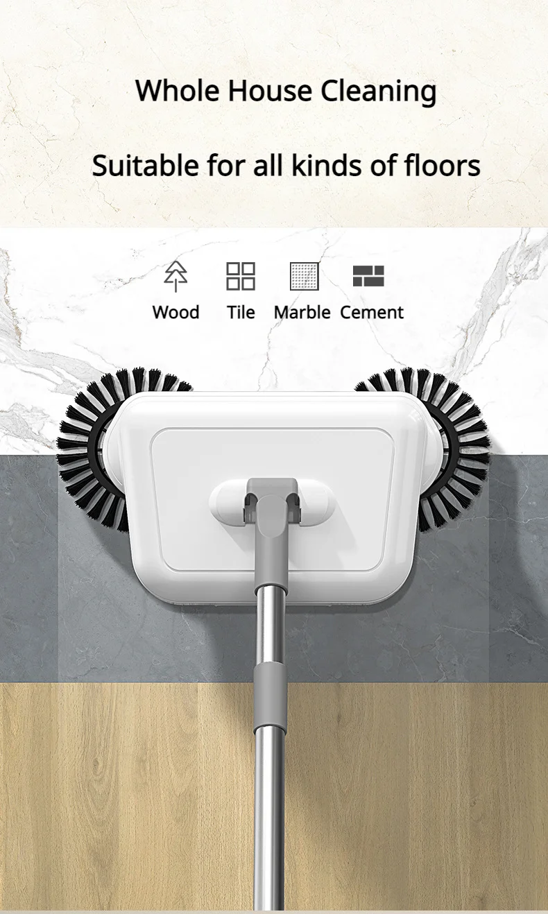 Sweeper Magic Broom Dustpan Set Hand Push Cleaning Machine Floor Vacuum Cleaner Household Lazy All-in-one Sweeping Tools