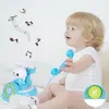 Plastic Electronic Vintage Telephone Landline Kids Pretend Play Early Educational Toy Birthday Gift 4
