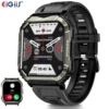 EIGIIS 2025 Smart Watch for Men Big Screen Heart Rate Monitor Sleep Tracker Calorie Bluetooth Call Pedometer Rugged Smartwatch 1