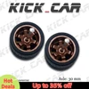 1/64 Wheels with Rubber Tires TE37 Refitting Parts for Diecast Model Car Hot Wheels Matchbox Tomica D:11mm 1 Set 4