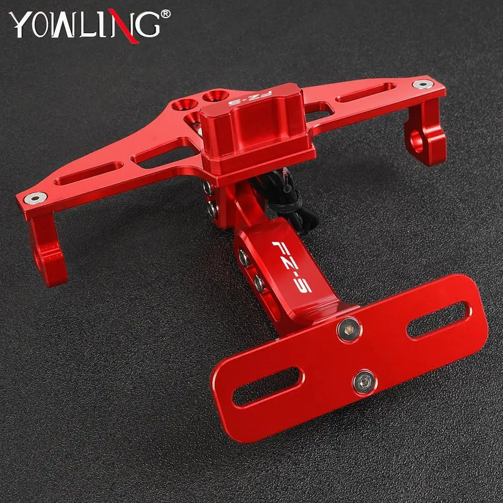

For Yamaha FZ-S FZS150 FZS300 FZS600 FZS1000 Motorcycle Fender Eliminator Adjustable License Plate Holder Bracket LED