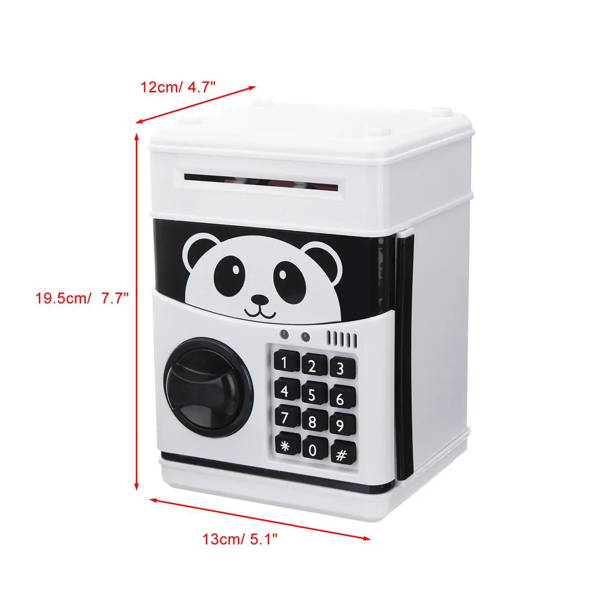 Panda Electronic Piggy Bank ATM Password Money Box Cash Coins Saving Box Bank Safe Box Automatic Deposit Banknote Christmas Gift