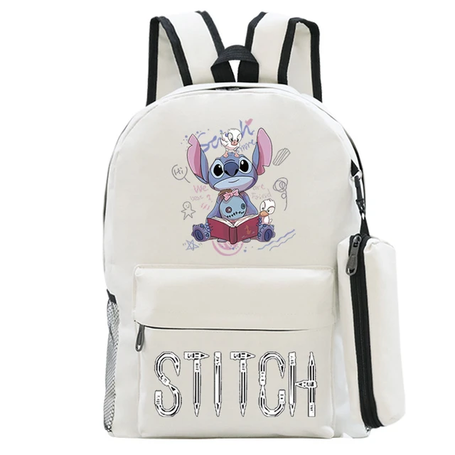 MINISO Disney Star Baby Stitch Cartoon Multi-picture opcional mochila de  lona Bolsa De estudiante mochila para niña bolsas para mujer - AliExpress