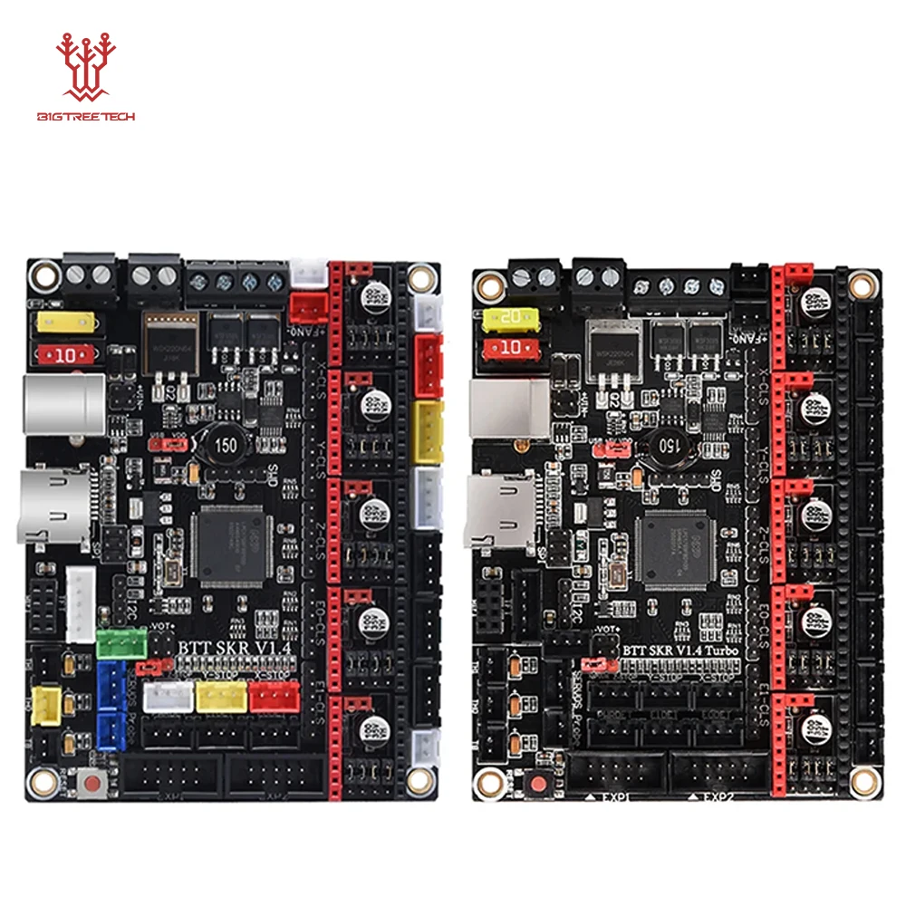 Bigtreetech-placa-mãe Touch Screen Skr V1.4 Turbo 32 Bit Pitft50 Tmc2209 Tmc2208uart Driver para Voron V2.4 Impressora 3d