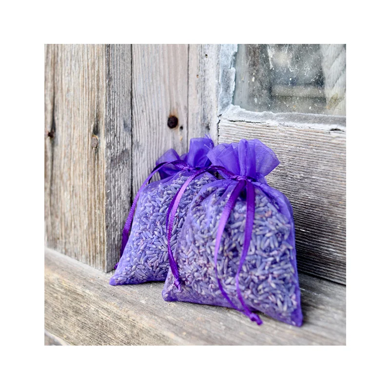 6pc/lot Natural Lavender Bud Sachets Dried Flower Sachet Bag Aromatic Household Wardrobe Car Lavender Air Fresheners deodorant sachet bags fragrance bags car air freshener refills