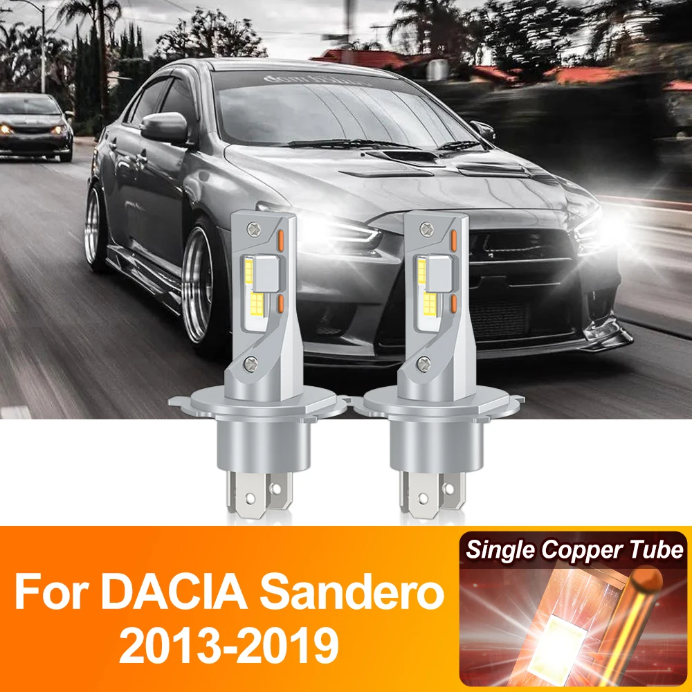 20000LM H4 LED Headlight Canbus 120W Auto Lights 6000K High Low Beam 12V For DACIA Sandero 2013 2014 2015