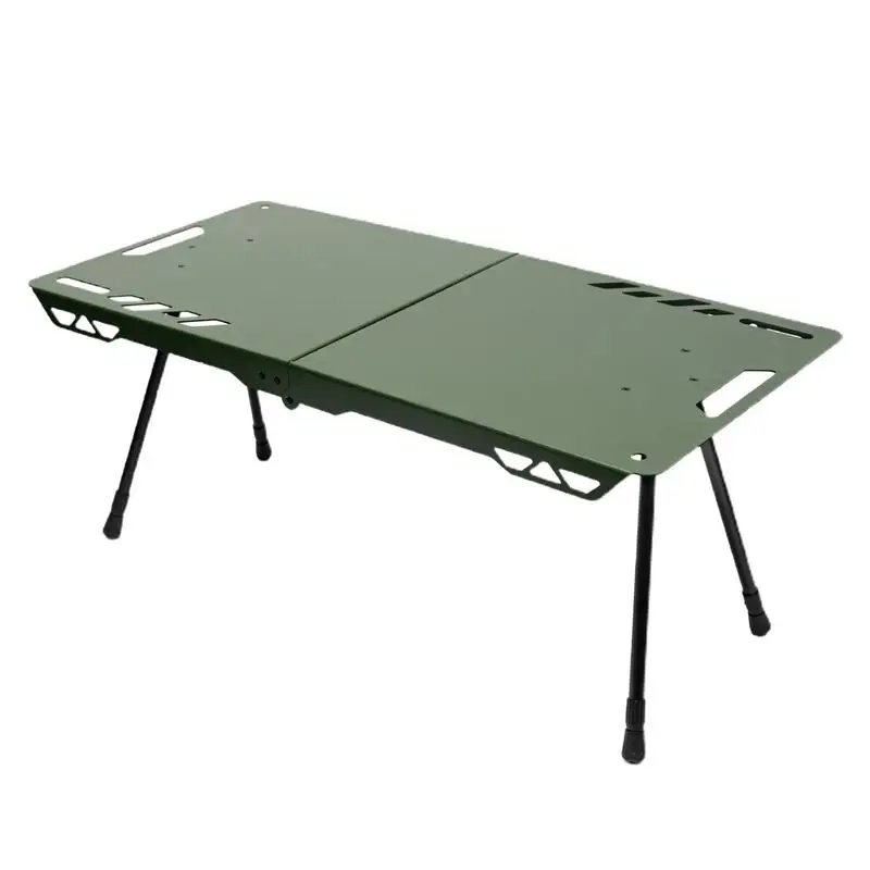 

Metal Camping Table Aluminum Alloy Foldable Table Portable Table With Retractable Legs For Barbecues Lightweight Table For Car