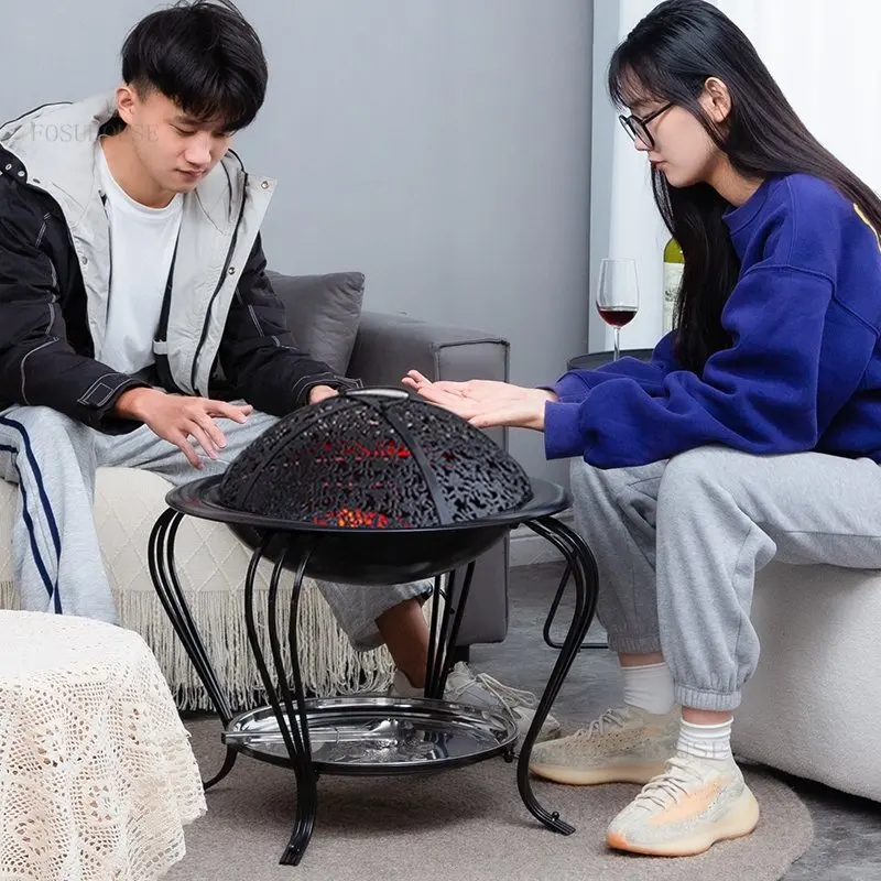 Patio Heaters Outdoor Barbecue Stove Portable Charcoal Brazier Multi