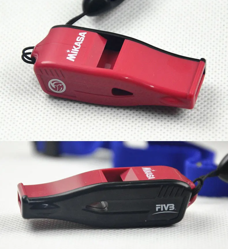Original Mikasa Beatmaster Whistle with Lanyard Sharp High Tone Spread of Clear Sound FIVB & FINA Approved Official Whistle