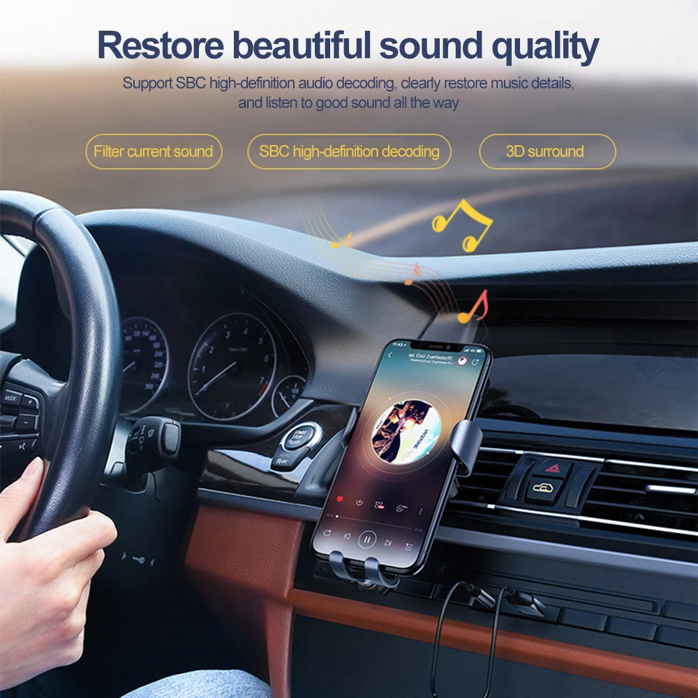 Car Bluetooth Aux Adapter USB to 3.5mm Jack Wireless Bluetooth Receiver Transmitter Audio Music Mic Handsfree Adapter for Car