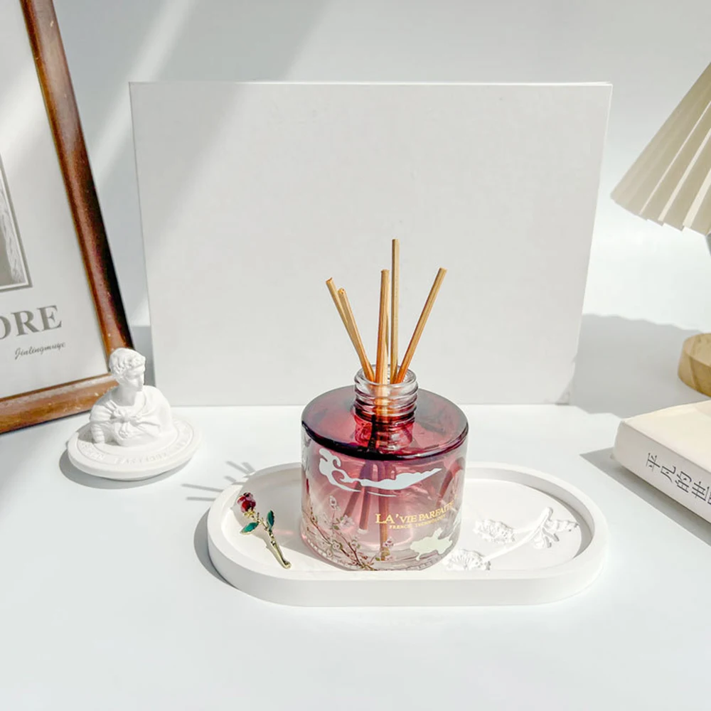 Solid color aromatherapy candle tray coaster irregular Flower Pot Base shooting props jewelry storage tray Home Decor candle tray coaster