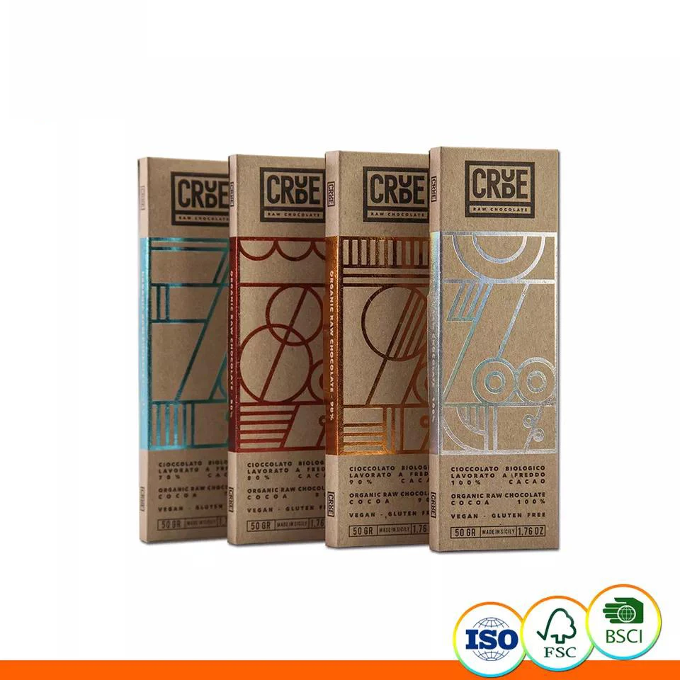 Luxury Chocolate Bar Box Manufacturer Wholesale Custom Kraft Paper Food Grade Gift Packaging Chocolate BoxHot sale products 3