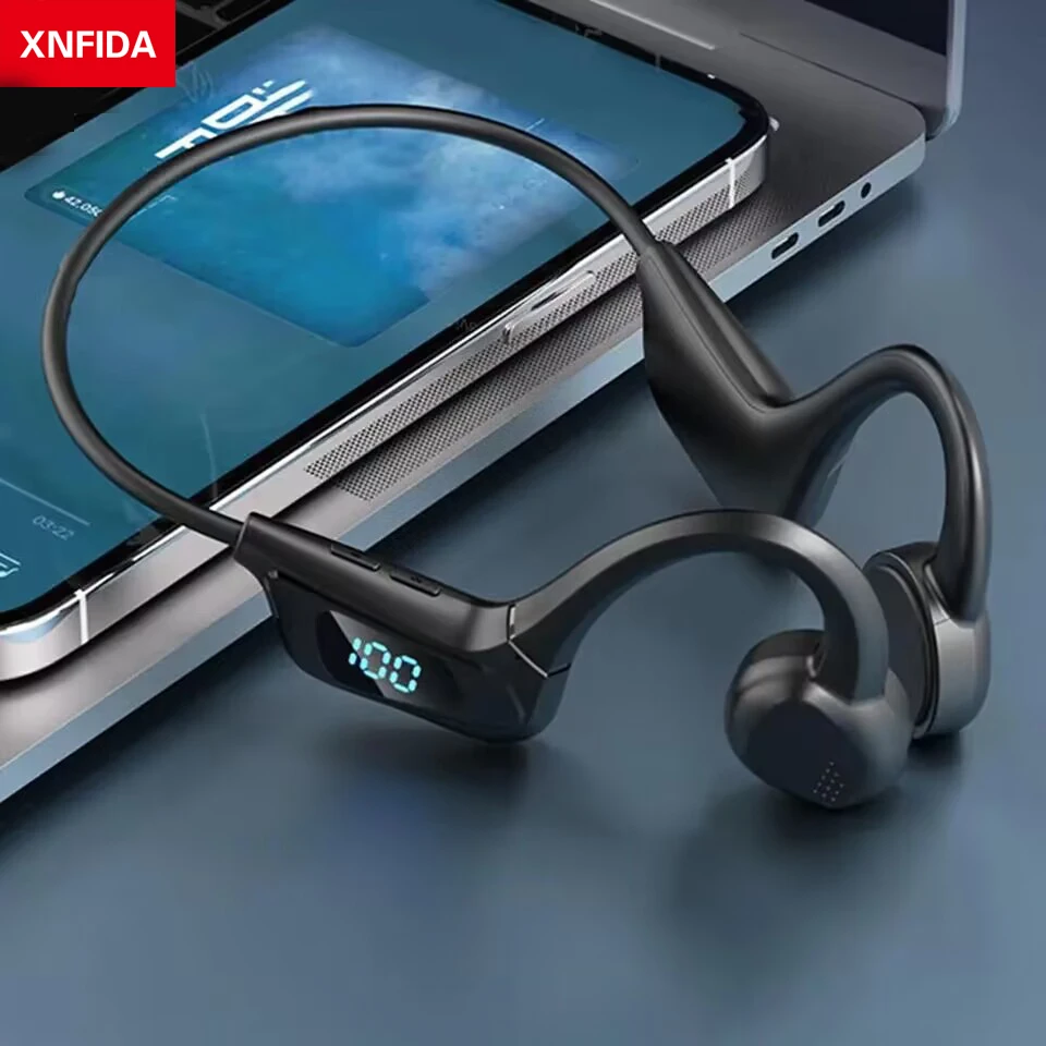 

Wireless Music Headphones Bone Conduction Wireless Bluetooth 5.1 Headphones Earhook Sports Bluetooth Stereo Headphones
