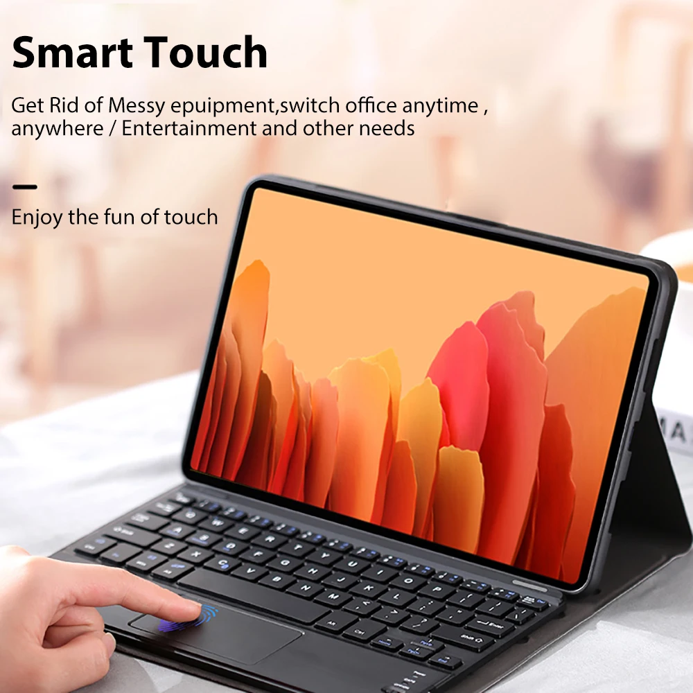 Teclado Mágico Mouse sem Fio Capa para Tablet Samsung Galaxy Tab a8 Tab a7 s7 fe Puls 124 Tab s8 11 Tab s6 105 - Imagem 4