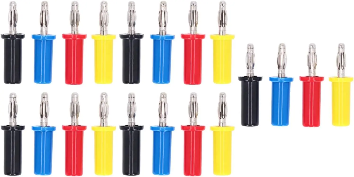 

5 Sets Banana Plug Connector 4mm Brass Accessory Kit for Machine Equipment