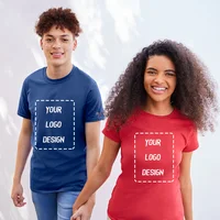 T-shirt homme 100% coton votre propre conception t-shirt homme marque Logo/image personnalisé bricolage impression t-shirt col rond hommes hauts 3