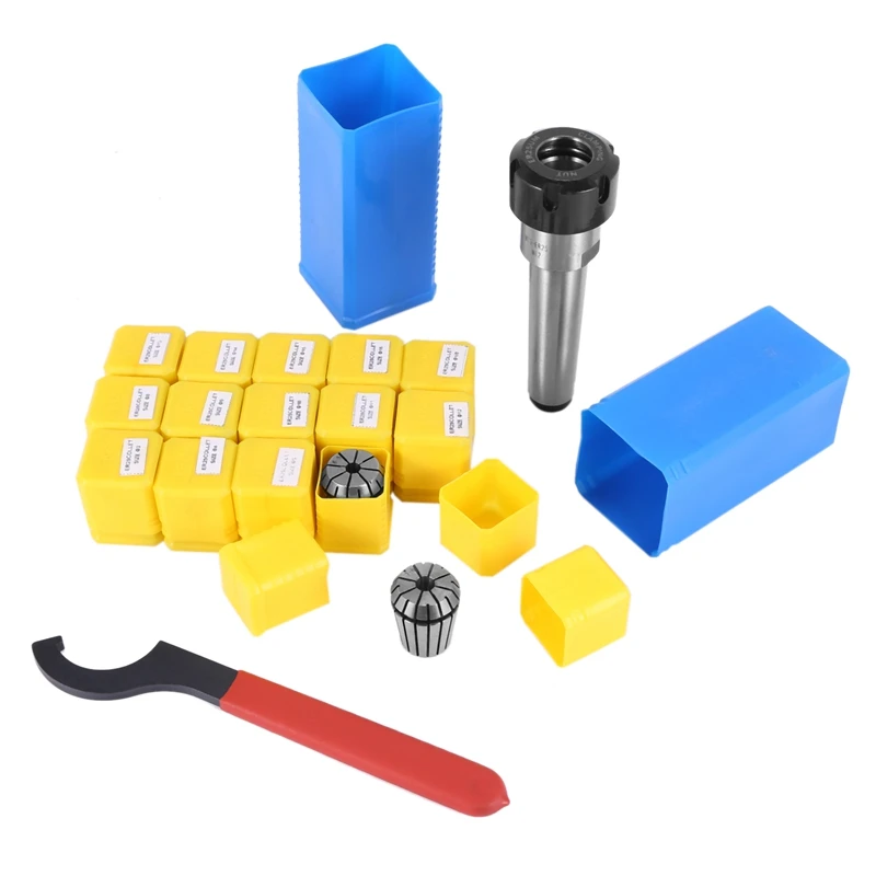 SODIAL 15Pc ER25 Collet Tool+MT3 ER25 Collet Chuck Holder Fixed 1Pc and 1Pc ER25 Spanner Form CNC Milling Lathe Tool SODIAL 15Pc ER25 Collet Tool+MT3 ER25 Collet Chuck Holder Fixed 1Pc and 1Pc ER25 Spanner Form CNC Milling Lathe Tool