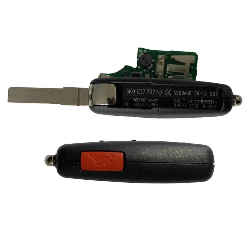 CN001134 315MHz MQB Keyless Go FCC 5K0837202BP Smart Remote Key For Volkswagen Jetta Passat FCC: NBGFS93N