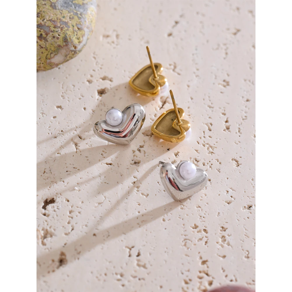 Yhpup Stud Earrings Stainless Steel