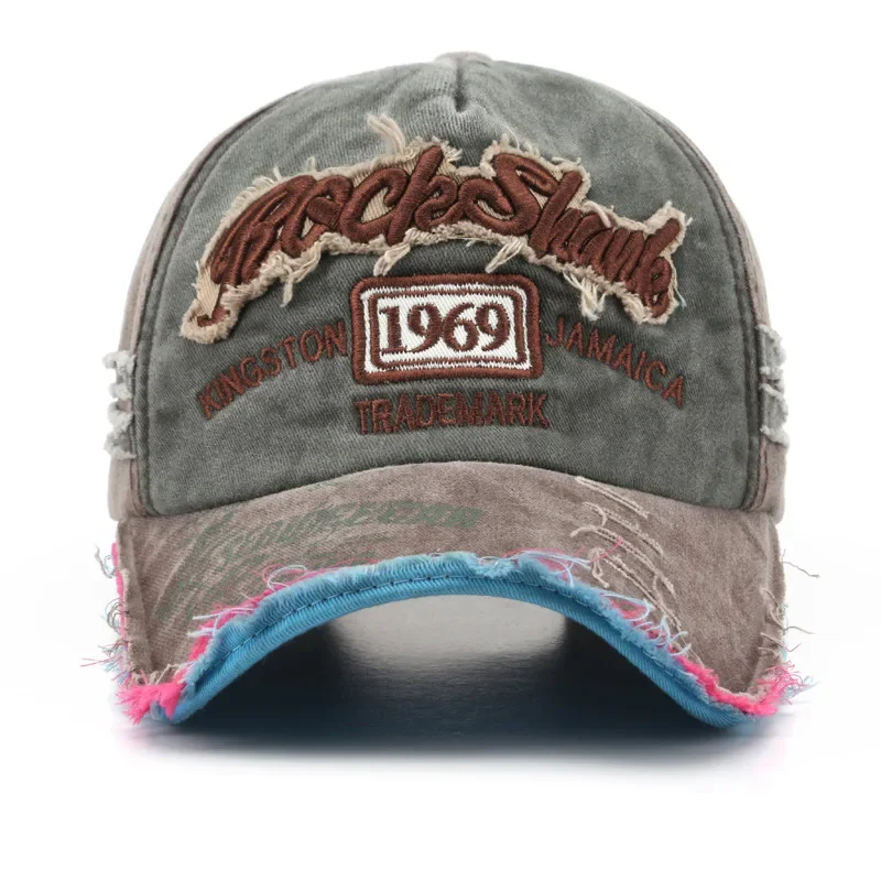 Baseball Hat Retro Letter Embroidery Baseball Caps Spring Summer Women Men Cotton Adjustable Casual Hat Hip Hop Streetwear Sun Hats