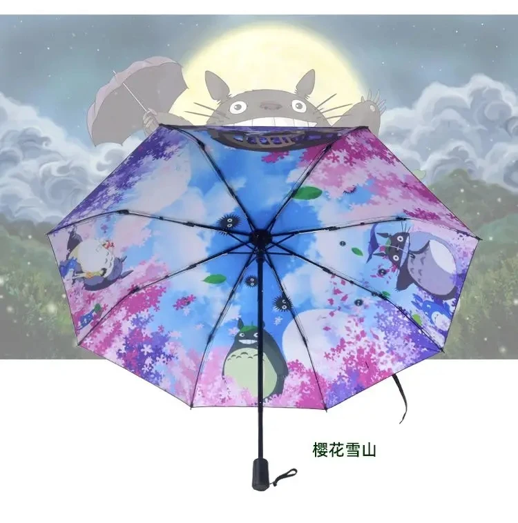 Cartoon Manual Umbrella Sun Rain Umbrella Anime Cute Daily Folding Umbrella 5