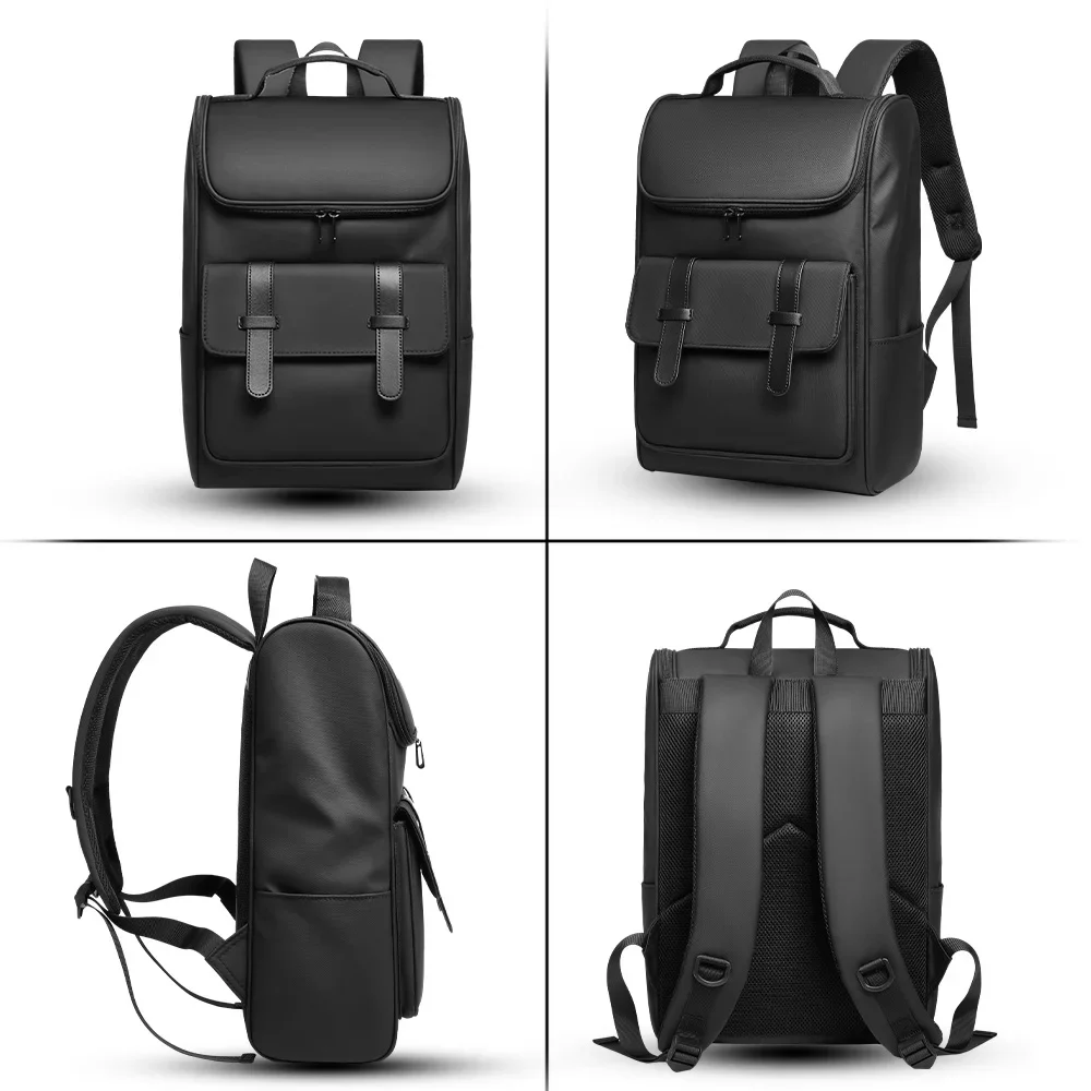 Vintage Backpack Men's Laptop Backpack Women Retro Multifunction Schoolbag for Teenager 15.6 Inch Computer Pack Bag Short Travel