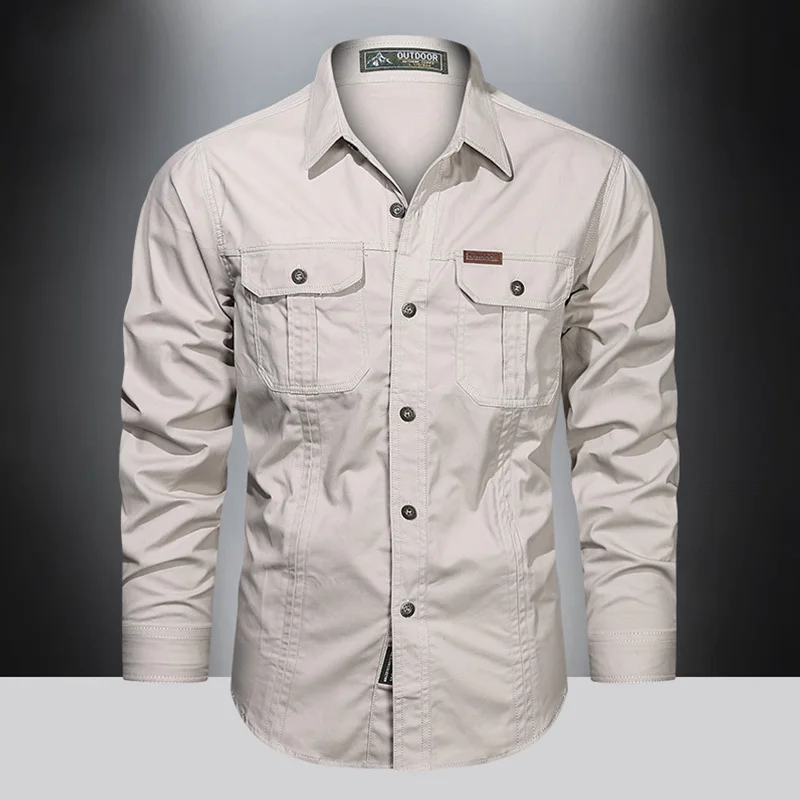 2023-Spring-Shirts-Men-Long-Sleeve-Casual-Cotton-Shirt-High-Quality ...