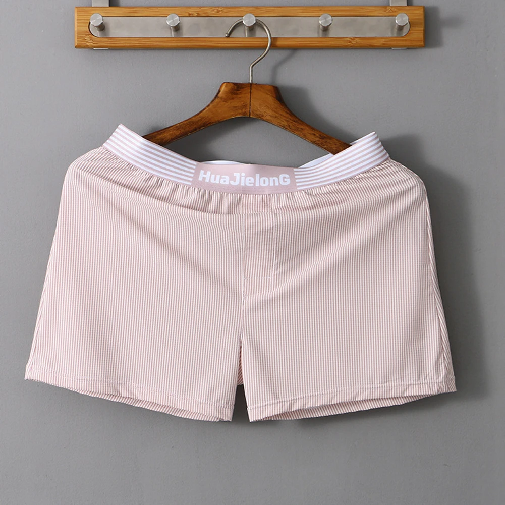 

Mens Sexy Middle Waist Underwear Boxer Briefs Breathable Underpants Elastic Panties Hombre Home Shorts Comfortable Lingerie