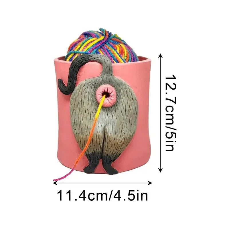 Hand Crochet Yarn Bowl DIY Tool Knitting Accessories Yarn Bowl Hand Craft Storage Bowls Knitting Holder Crochet Hooks