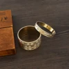9K Gold Color New 45MM Kid Size Cute Bracelet Hawaiian Jewelry Polynesian Gold Plated Flower Bangles  Girls Birthday Party Gifts 3