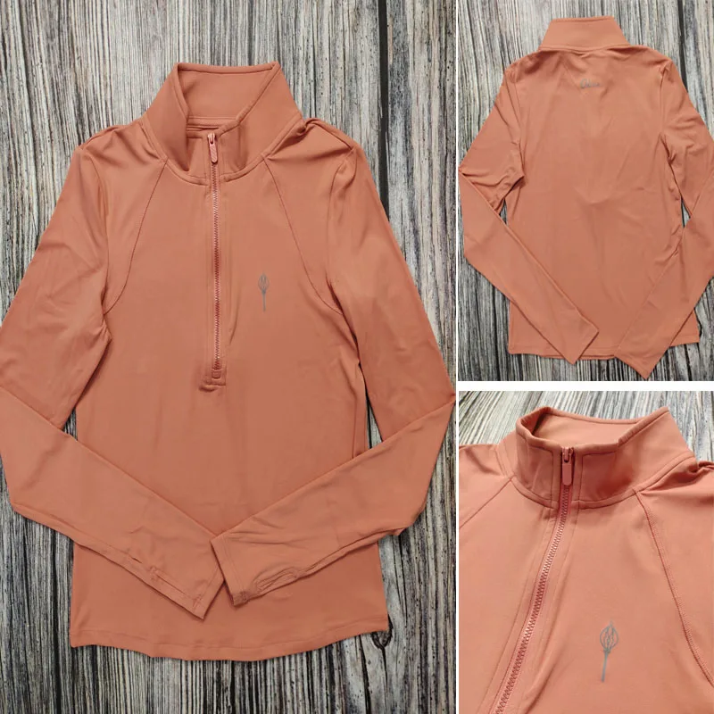 Lots of Western Brands Longsleeve Equestrian T-Shirts Women Zipprt Riding Horse Shirts Competition Equestrian Clothes 3