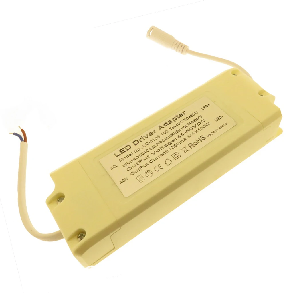 

LED Panel lamps 60W 70W 80W 90W 100W Lighting Transformer AC85-305V LED Driver Power Supply 450mA 850mA 1250mA 2400mA 3000mA DIY