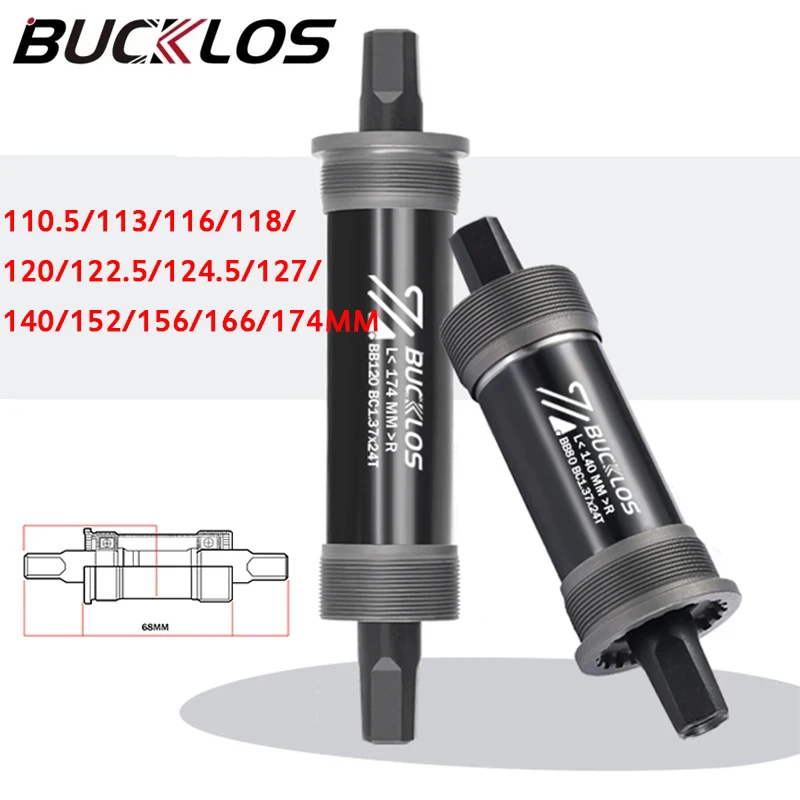 BUCKLOS Bicycle Square Bottom Bracket 80*140 100*156 110*166 E