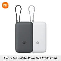 Xiaomi Built-in Cable Power Bank 20000mAh 22.5W PB2020MI USB-C Two way Fast Charging Portable Powerbank For iPhone 15 16 Xiaomi 1