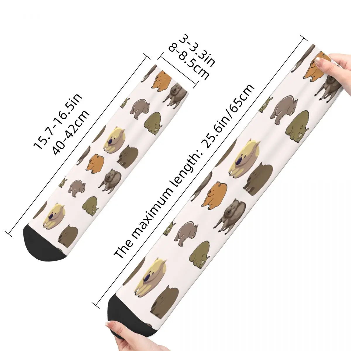 Wombat Best Gift For Wombat Lovers Animal Socks Male Mens Women Autumn Stockings Printed