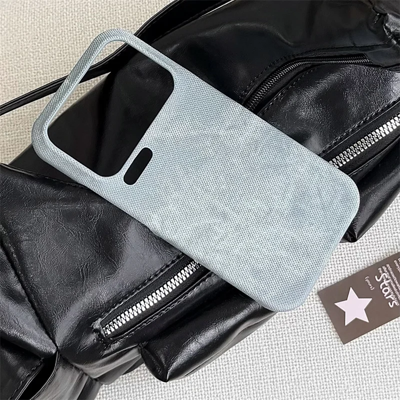 Matte Cloth Fabric Denim Anti-Fingerprint Shockproof Phone Case