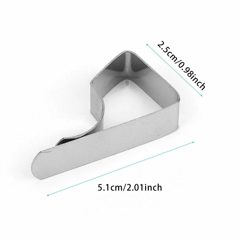 8pcs Tablecloth Clips Stainless Steel Anti-Slip Tablecloth Clamp Mini Adjustable Table Cloth Cover Fix Clips Camping Wedding table cloth clips