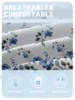 1 Simple modern Plant Flower printed matte Fitted Sheet, bedroom printed bed cover, bedding (excluding pillowcases) 5