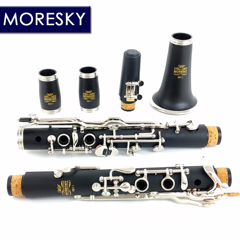 MORESKY-Oehler System Clarinet, A Tune Ebonite, Hard Rubber, 18Keys, E811