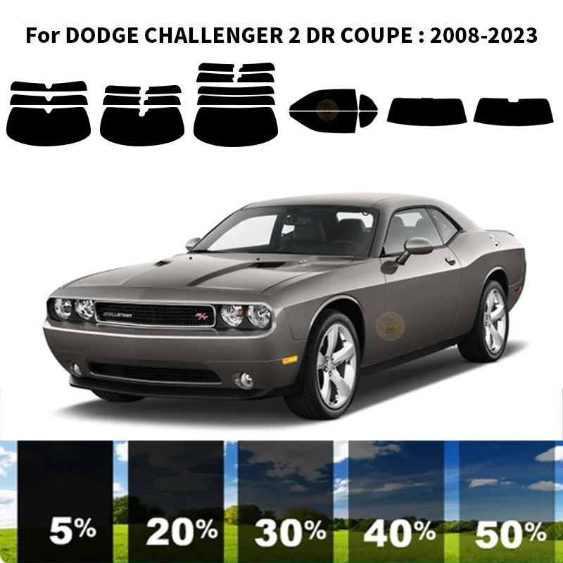 

Нанокерамическая Автомобильная УФ-пленка Precut для окон, автомобильная оконная пленка для DODGE CHALLENGER 2 DR COUPE 2008-2023