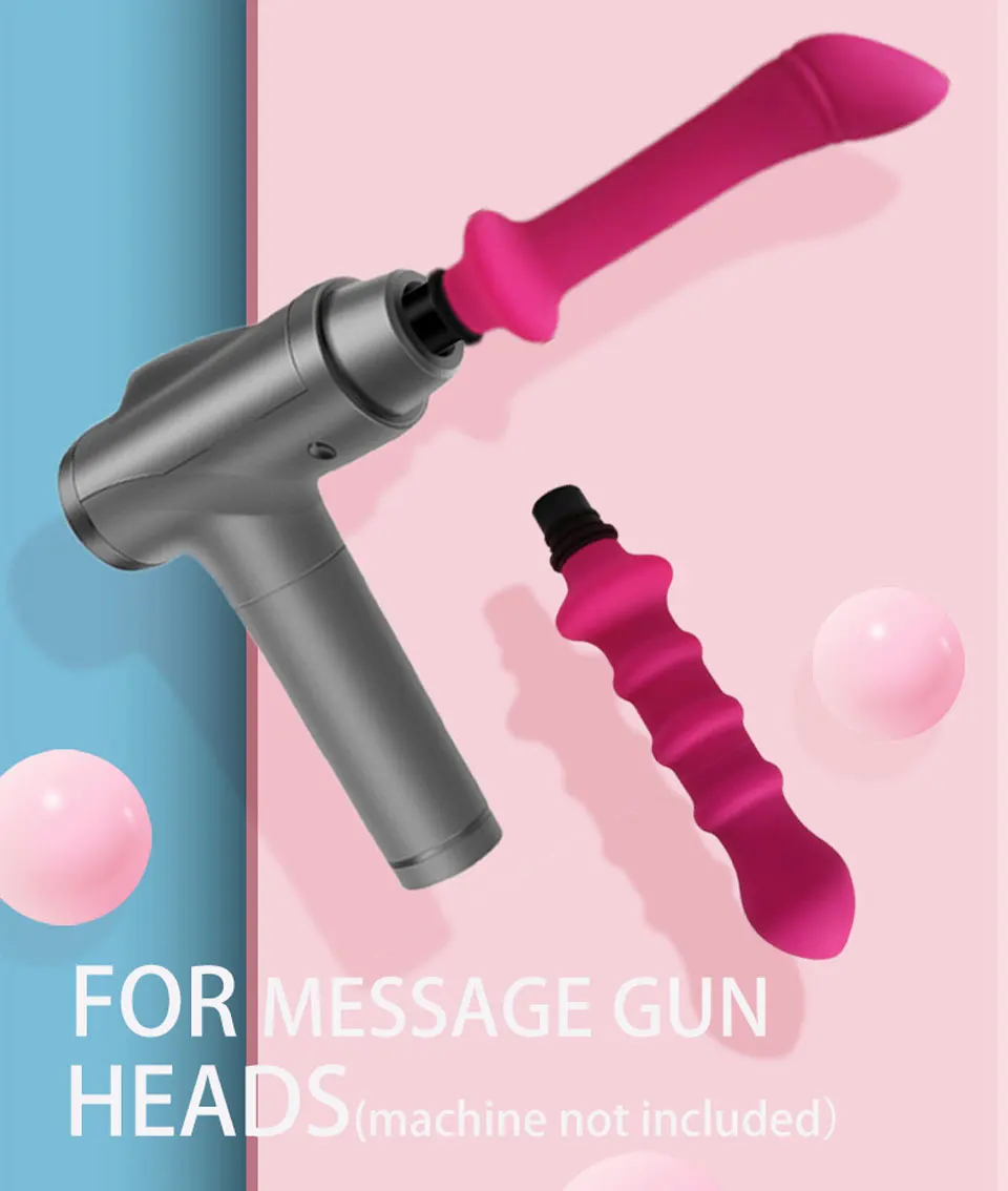 massage gun sex toy attachments Female Masturbator Fascia Gun Adapter Attachements Massage Head To Dildo Sex  Toy