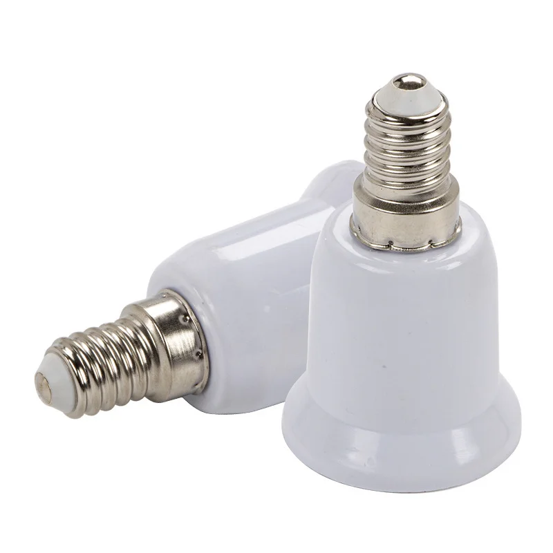 

E14 To E27 Adapter Conversion Socket Fireproof Plastic Converter High Quality Material Socket Bulb Adapter Lamp Holder