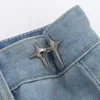 1Pair Four Leaf Clover Tightener Adjustable Waist Buckle for Jeans No Sewing Required Button Adjuster for Pants and Skirts Waist 5